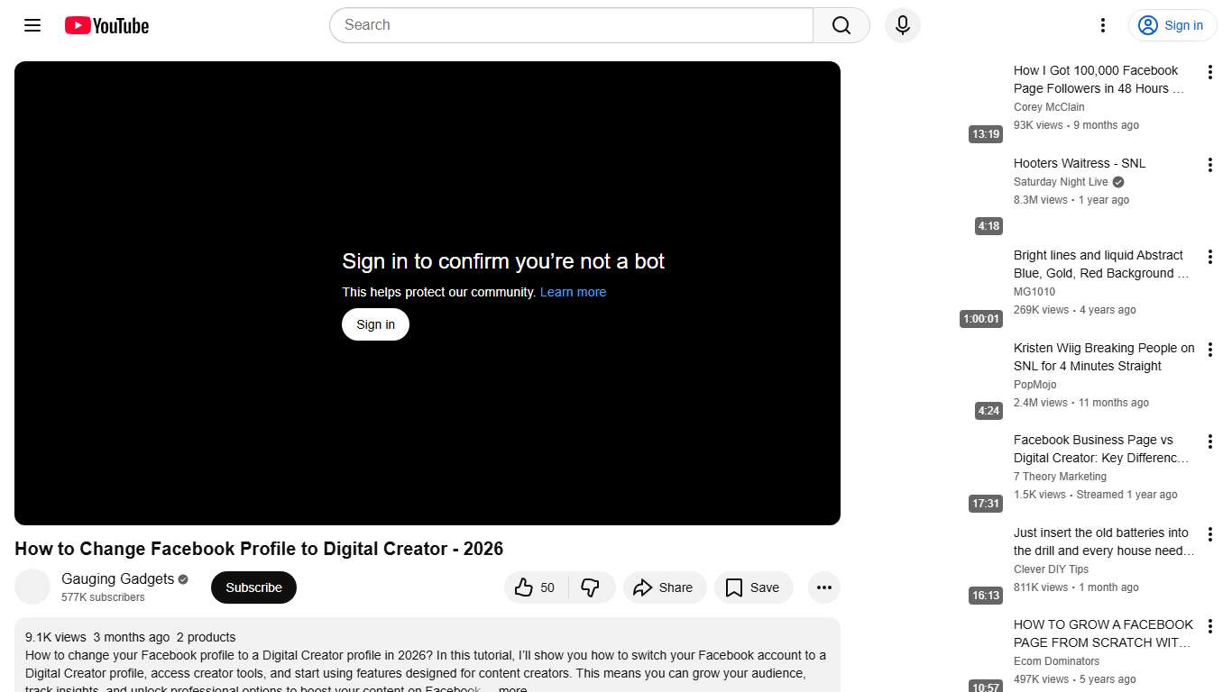 How to Change Facebook Profile to Digital Creator - 2026 - YouTube